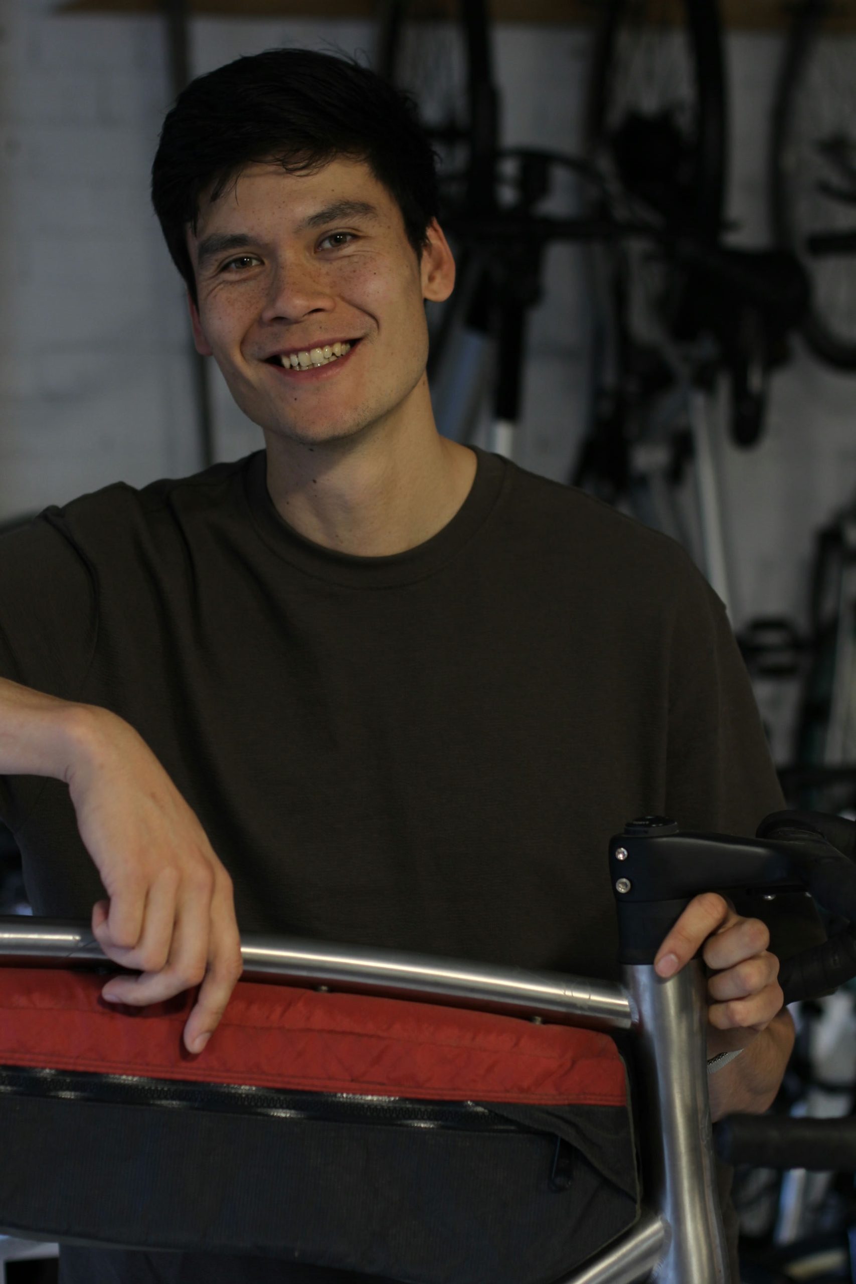 Will, Auren's founder, in the workshop