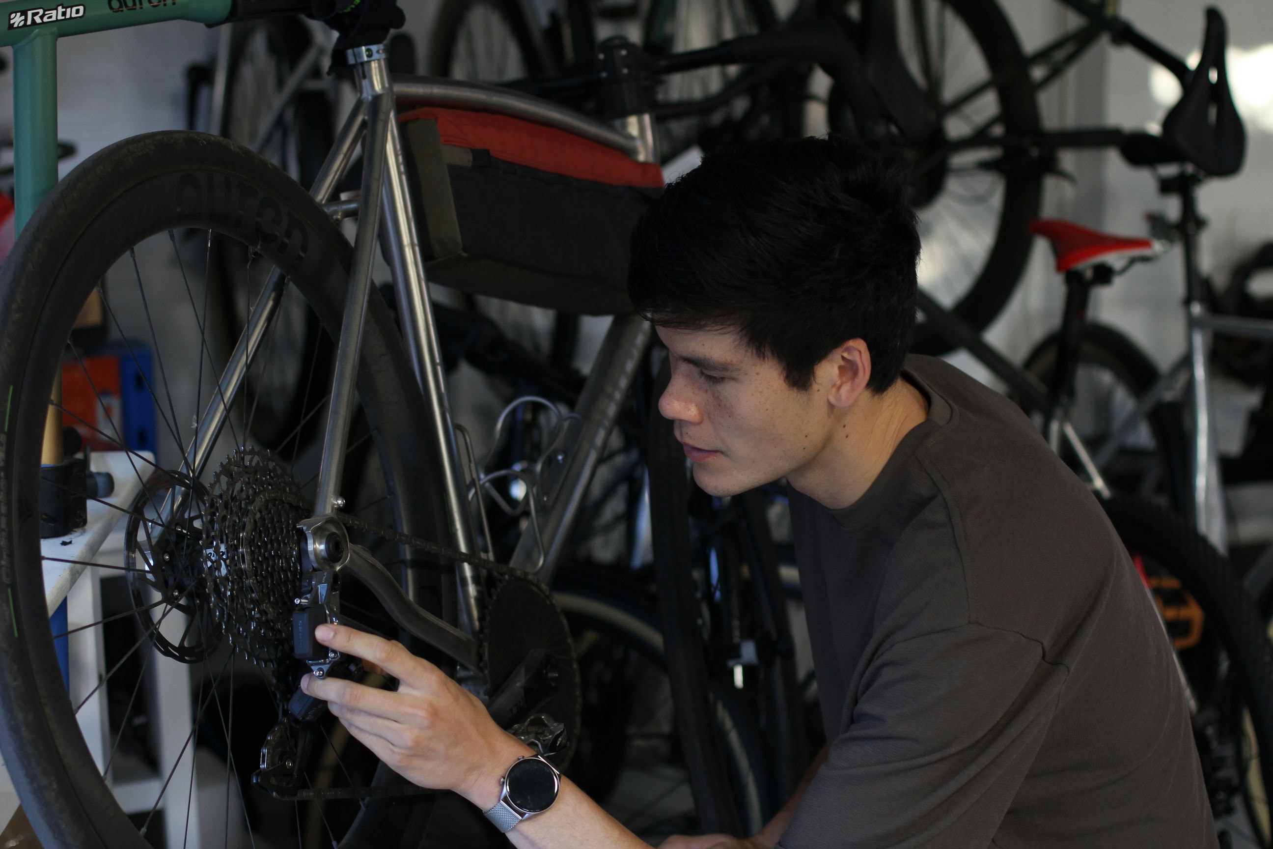 Will setting up a rear derailleur in the workshop