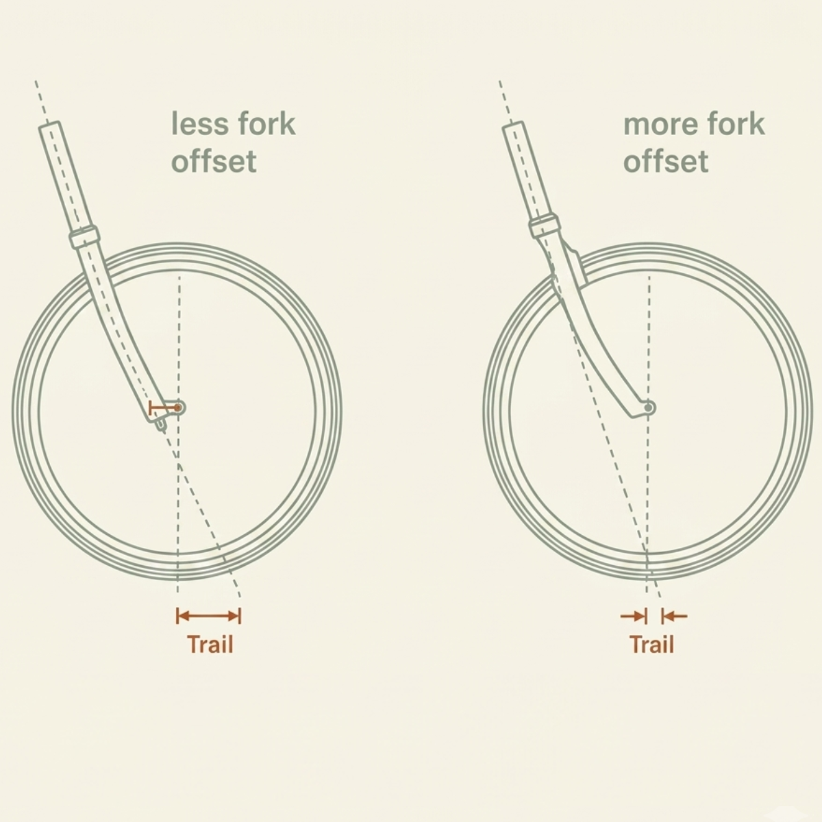 Fork trail explained illustration